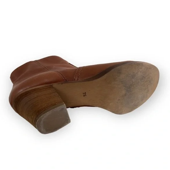 Madewell Leather Winston Ankle Booties Size 7.5 - Picture 9 of 9